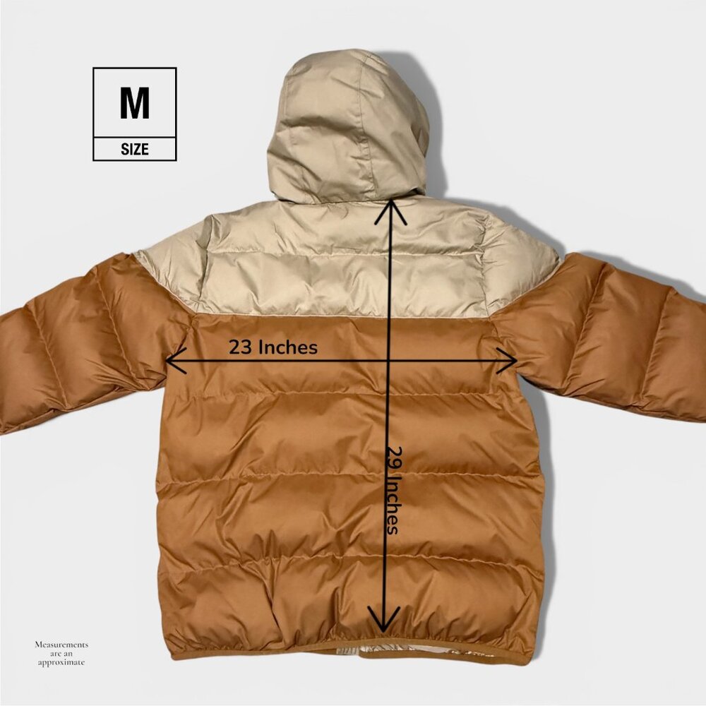 Nike Men's Storm-Fit Water Resistant Hooded Puffer Jacket Khaki Medium FB8185-24 - Picture 9 of 16